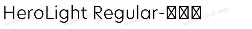 HeroLight Regular字体转换
